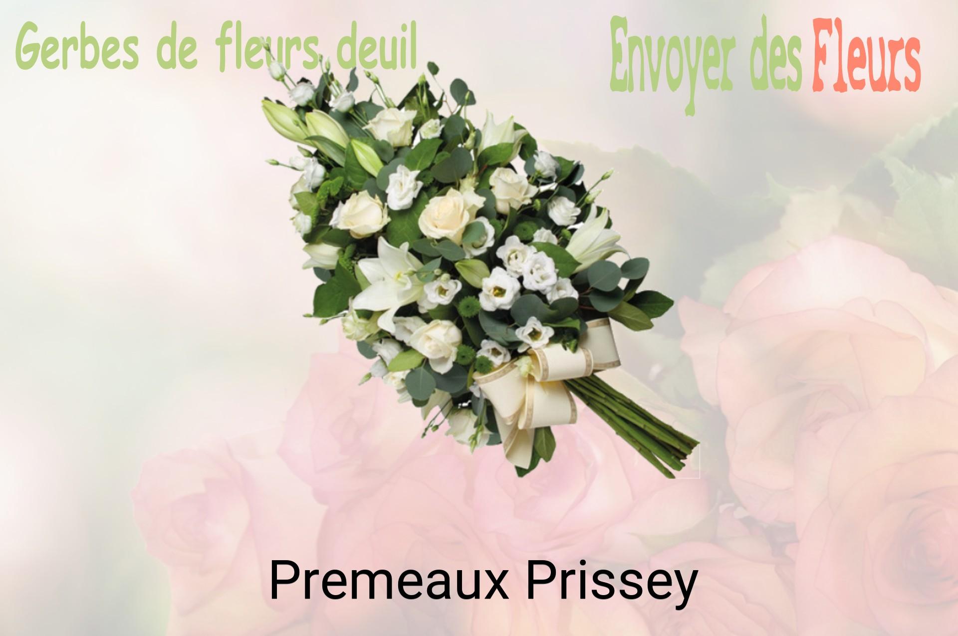 Gerbe de fleurs de deuil livrée à Premeaux-Prissey